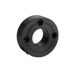 Wedge-lok Shaft Collar with 3 Holes, ID 10mm x OD 35mm, 15mm Long, Steel S45C (Black Oxide Finish), SCK1015CP3