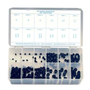 200 Piece Set Screw Assortment, Alloy Steel, 12950