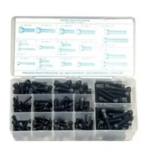 190 Piece Socket Head Cap Screw Assortment, Alloy Steel, 12970